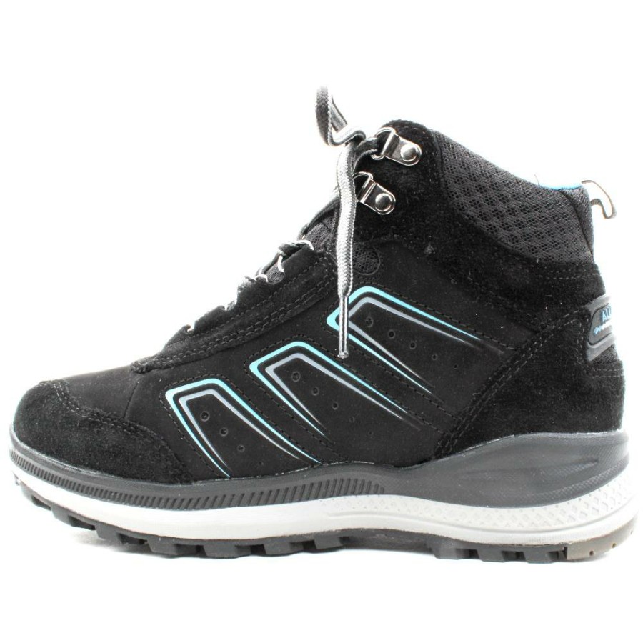 Women Mephisto | All Rounder Satika Tex Boot - Black Suede