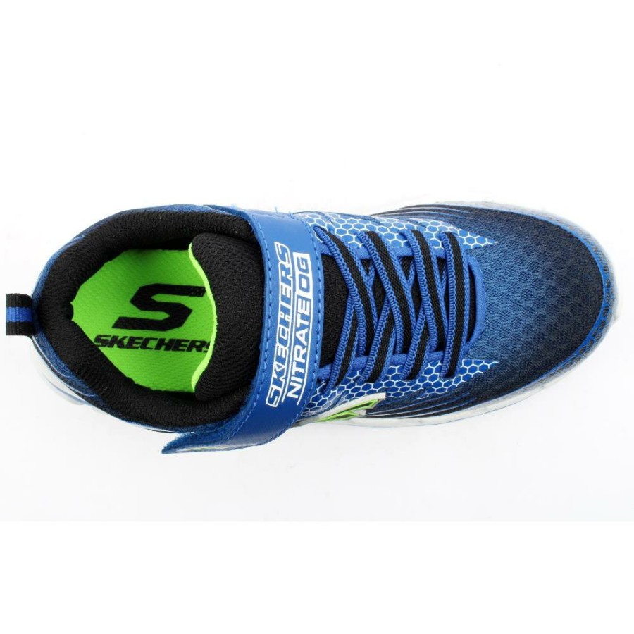 Kids Skechers | 403900L Nitrate Trainer - Blue Multi