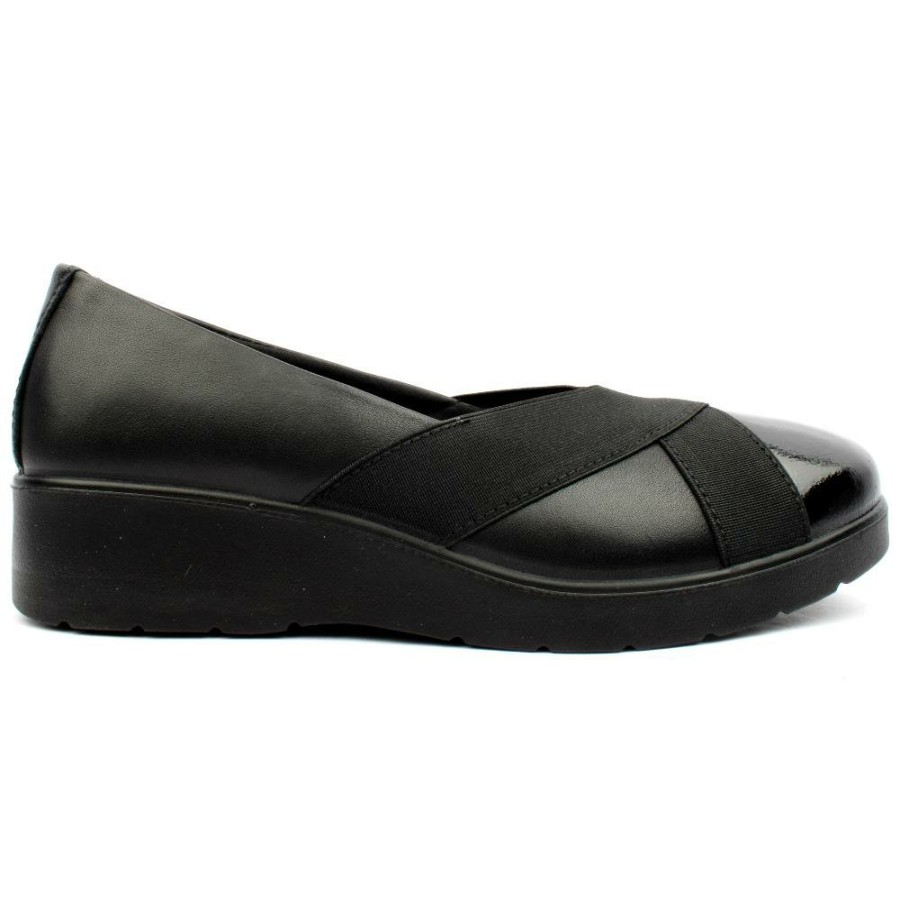 Women IMAC | 45552 Wedge Shoe - Black