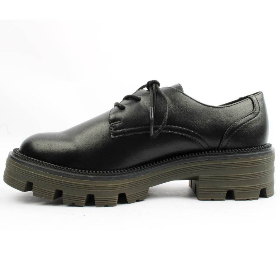 Women Marco Tozzi | 23706 Laced Shoe - Black Green