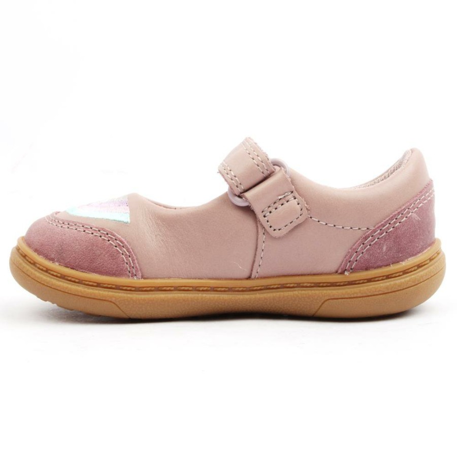 Kids Clarks | Flashprize K Junior Shoe - Dusky Pink F
