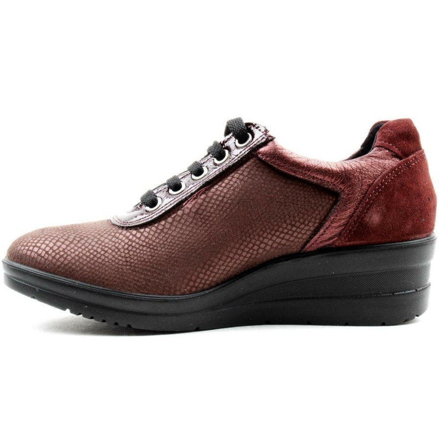 Women IMAC | 255700 Laced Shoe - Burgundy