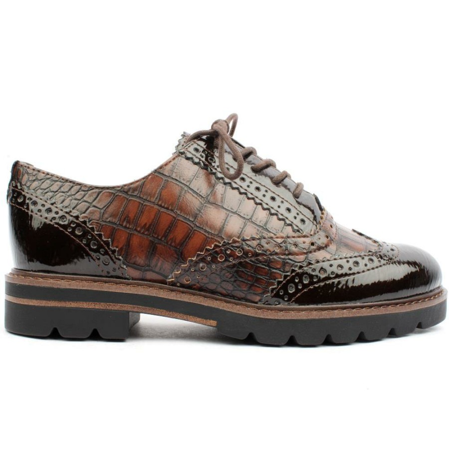 Women Marco Tozzi | 23700 Laced Shoe - Brown