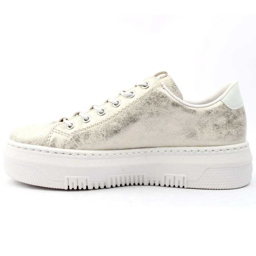 Women Rieker | M1953 Shoe - Beige Gold