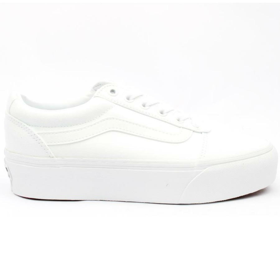 Women Vans | Wm Ward Platform Laced Shoe - White