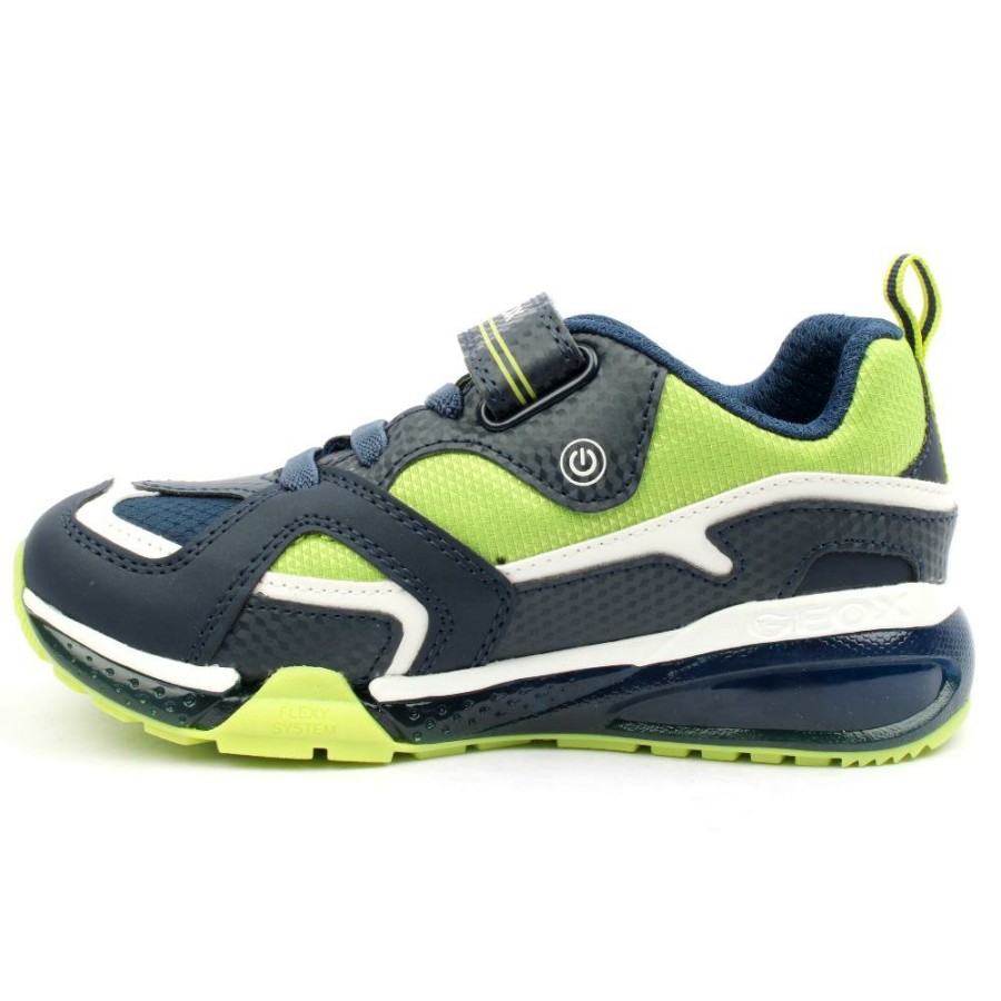 Kids Geox | J36Fee Bayon Trainer - Navy/Green