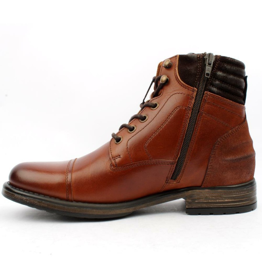 Men Ninety 78 | Ninety78 Nty001 Laced Boot - Dark Tan