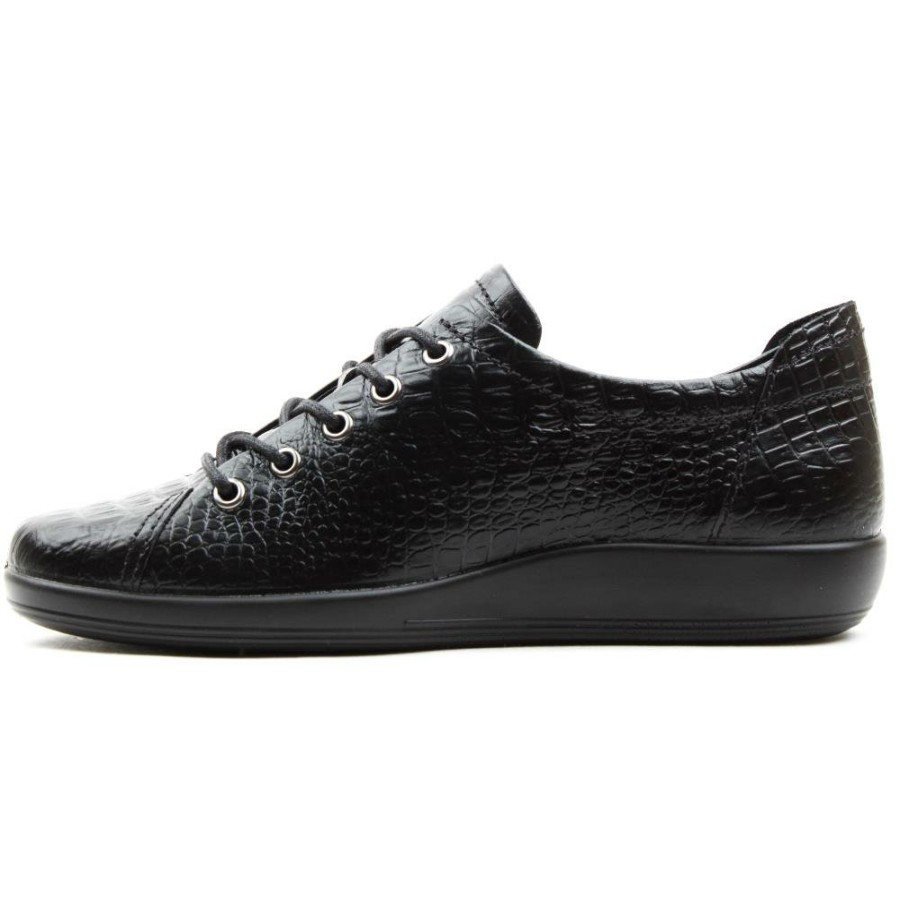 Women ECCO | Soft 2.0 Shoe 206503 - Blackcroc
