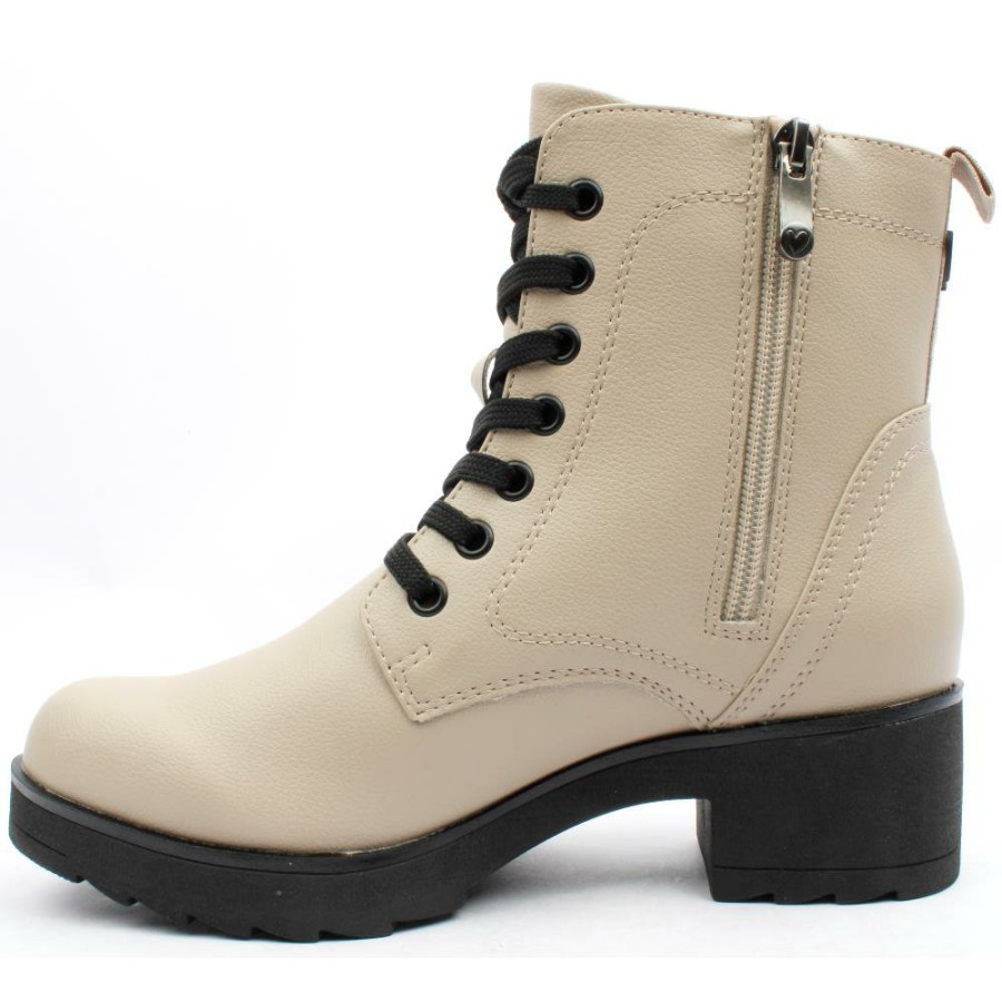 Women Marco Tozzi | 25262 Chunky Ankle Boot - Ivory