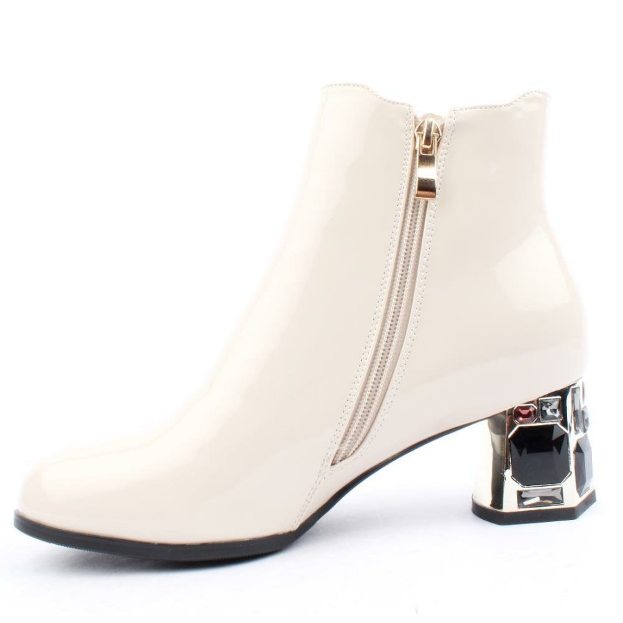Women Redz | F4114 Ladies Boot - Nude Patent