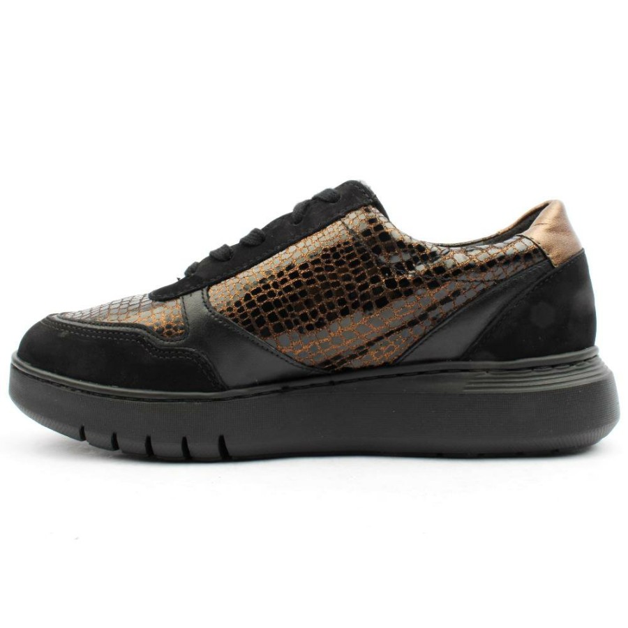 Women Mephisto | Tiphene Laced Shoe - Black Multi