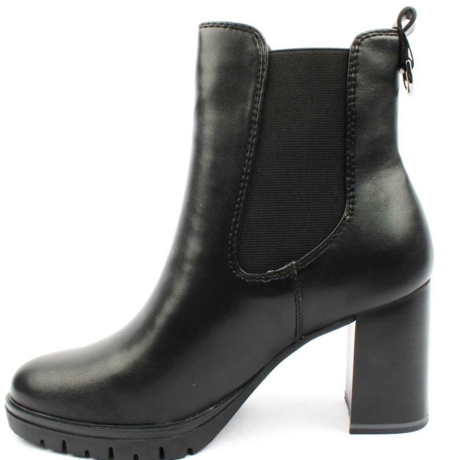 Women Tamaris | 25351 Heeled Boot - Black