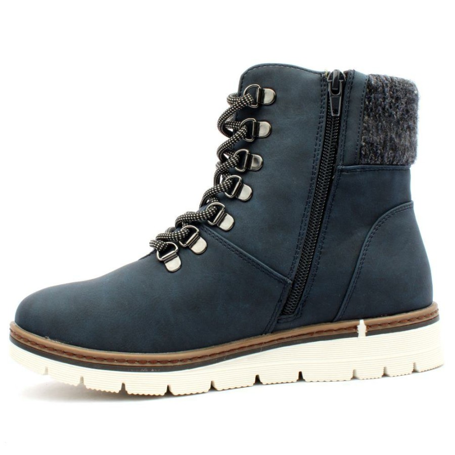 Women Lunar | Glb112Wolfsburg Laced Boot - Navy