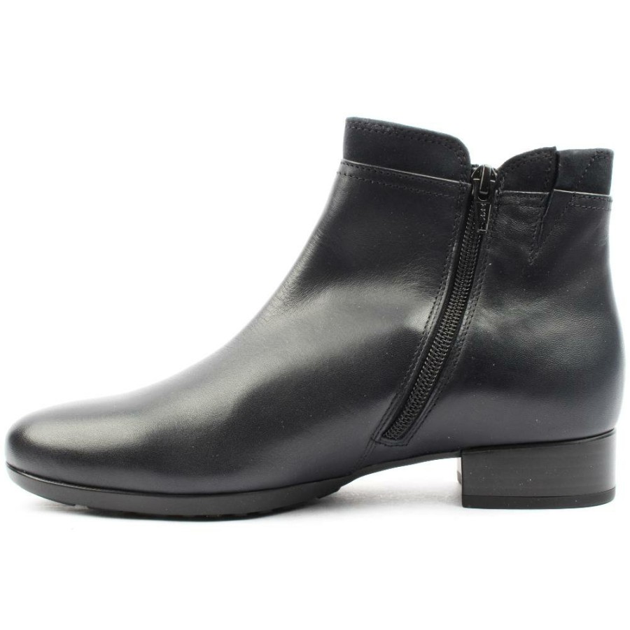 Women Gabor | 32718 Low Heel Boot - Navy