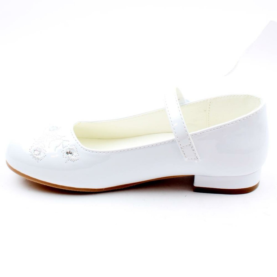Kids Dubarry | Violet Communion Shoe - White Patent