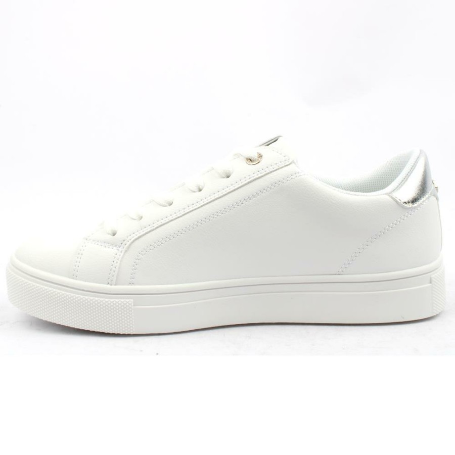 Women Lloyd & Pryce | Lloyd And Pryce Brunt Laced Shoe - White Silver