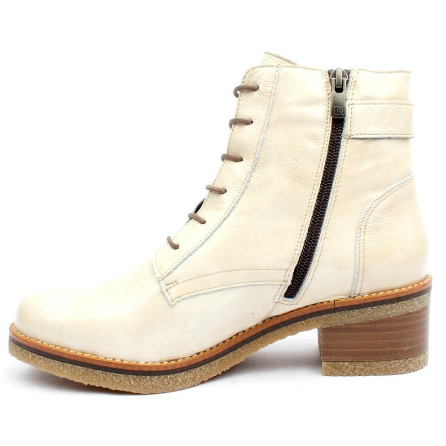 Women Fluchos | Laced Boot D8686 - Beige