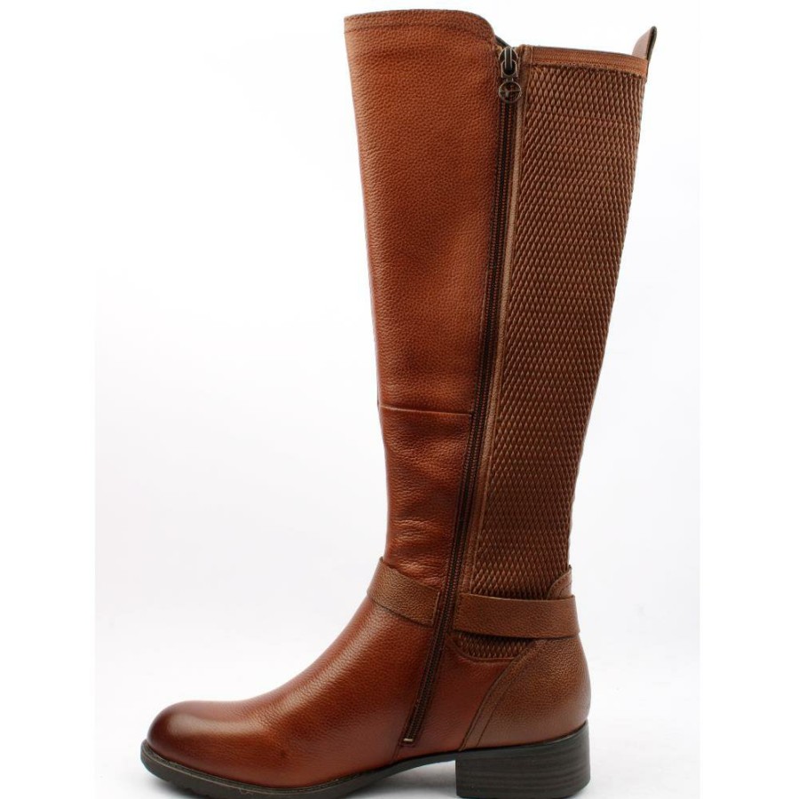 Women Tamaris | 25511 Stretch Boot - Tan