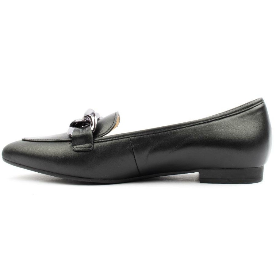Women Gabor | Gab301 Slip On Shoe - Black Silver