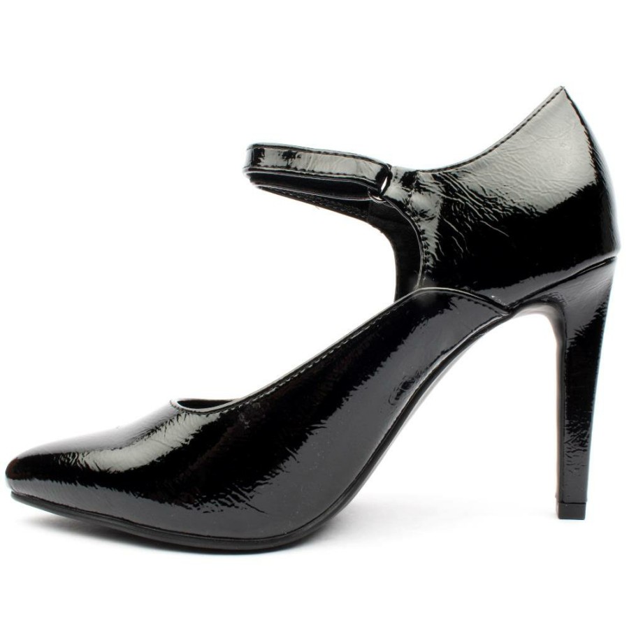Women Marco Tozzi | 24401 Strap Shoe - Black