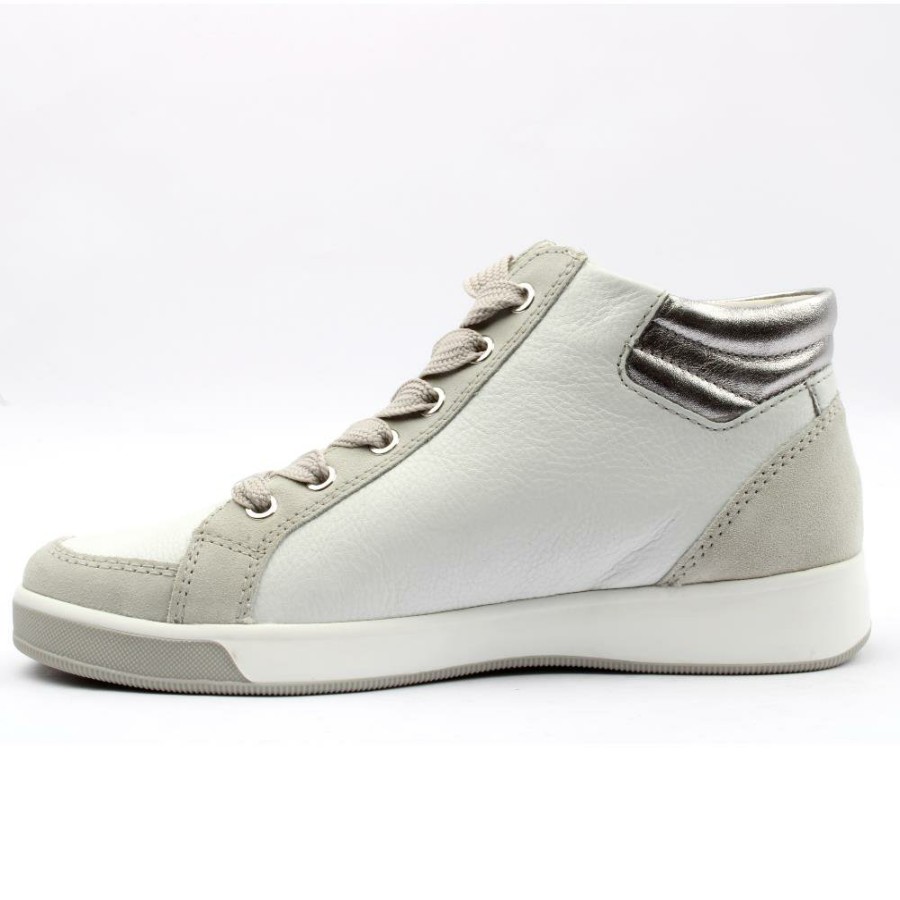 Women Ara | 44499 Laced Boot - White Silver