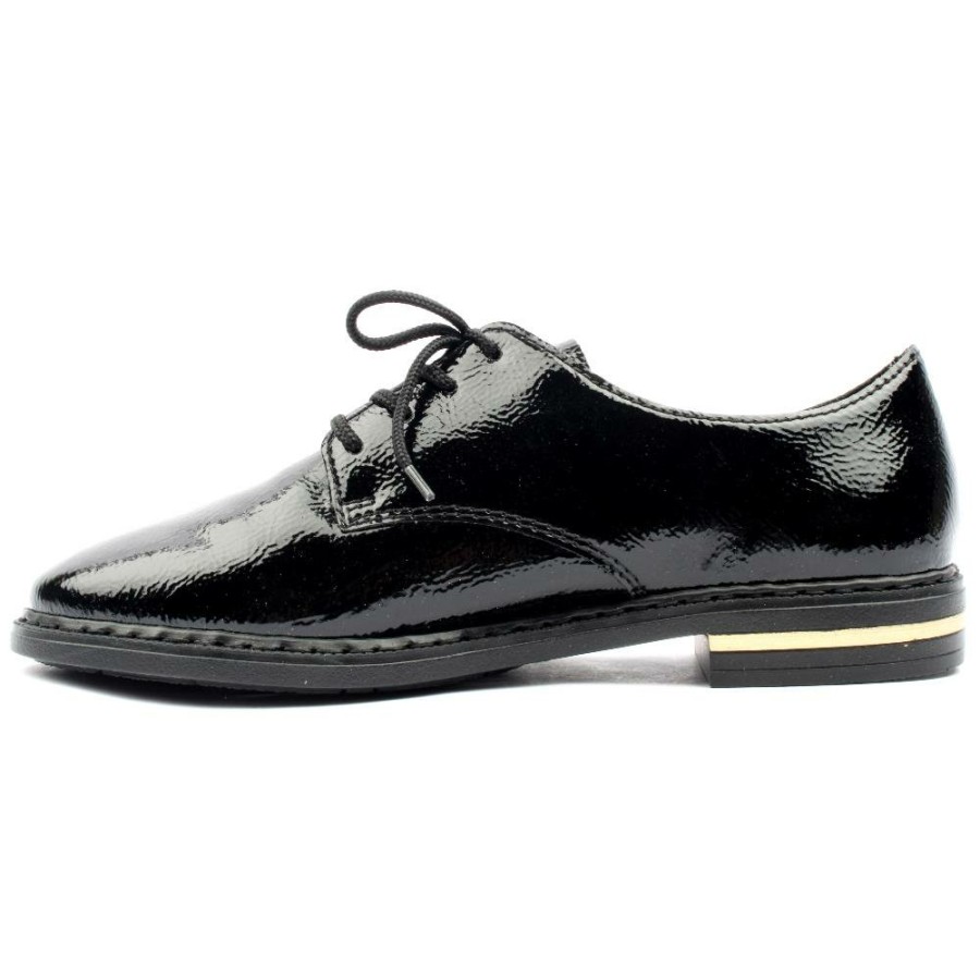 Women Rieker | 50618 Laced Shoe - Black