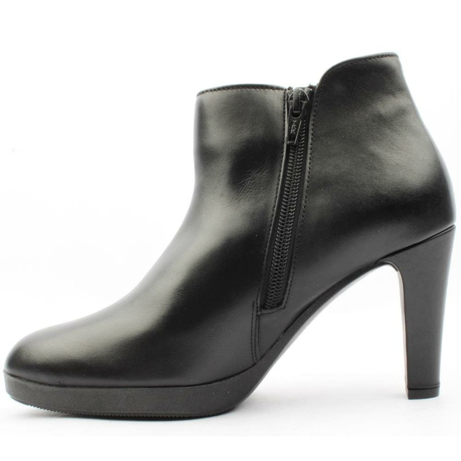 Women Gabor | 35890 Ankle Dress Boot - Black Leather