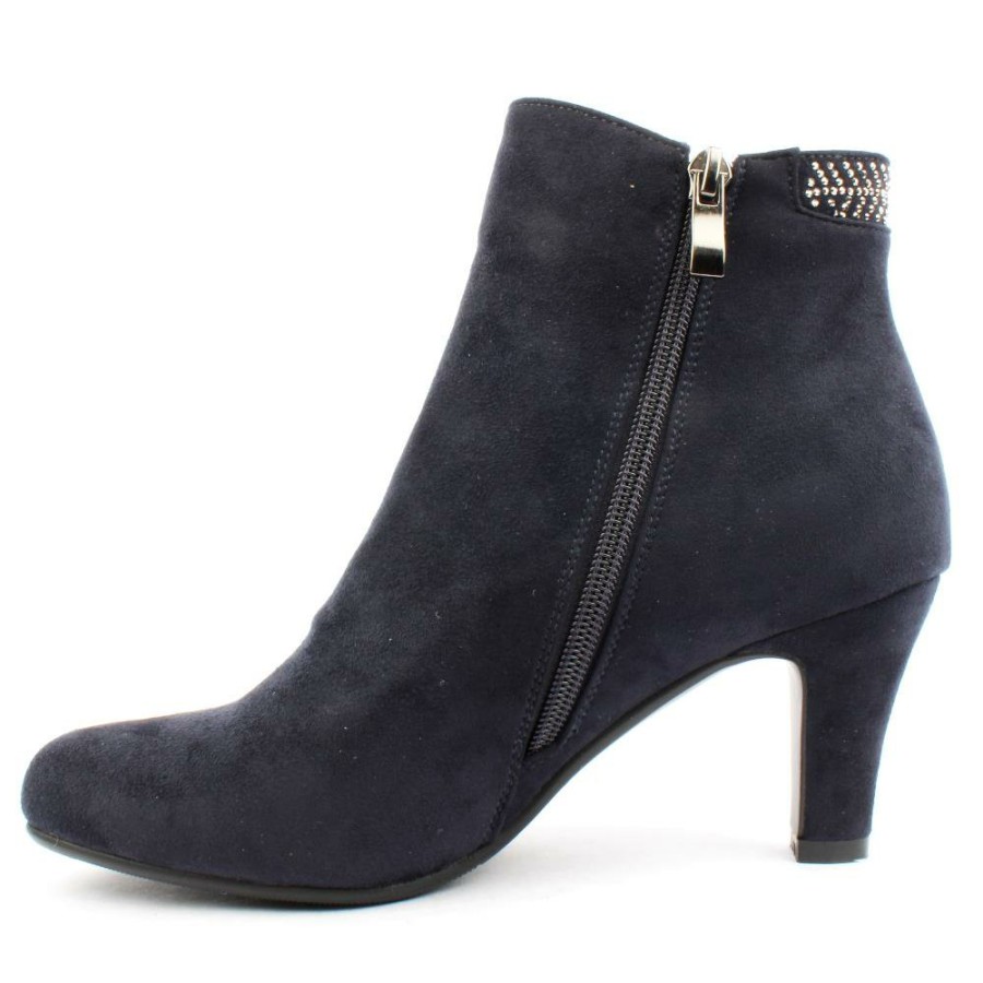 Women Redz | D2659 Dress Boot - Navy Suede