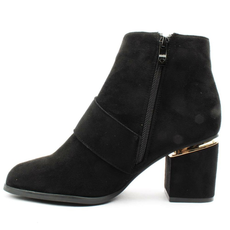 Women Heavenly Feet | Bella Donna Boot - Black Suede