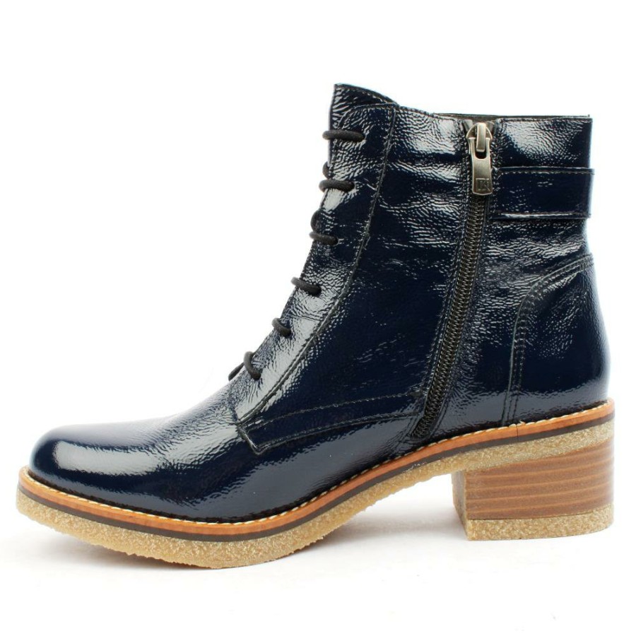 Women Fluchos | Laced Boot D8686 - Blue