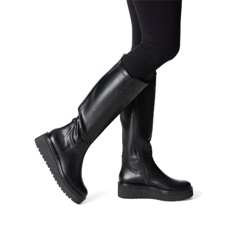 Women Marco Tozzi | 25670 Knee High Boot - Black