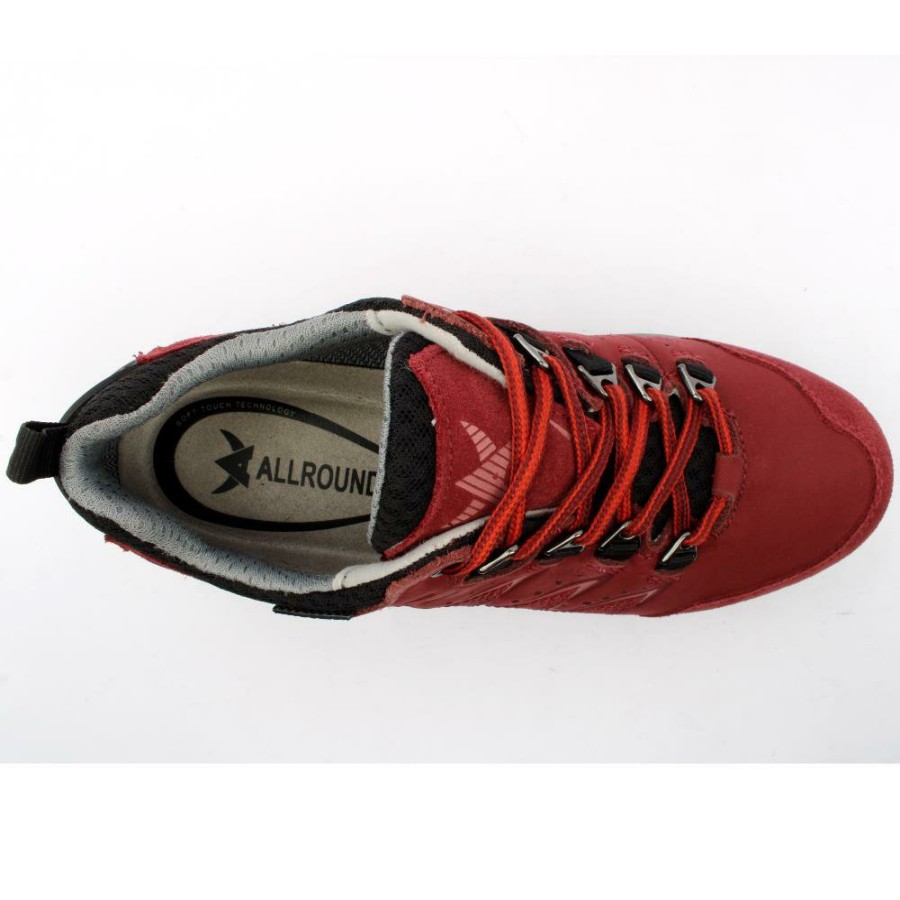 Women Mephisto | All Rounder Seja Tex Laced Shoe - Red