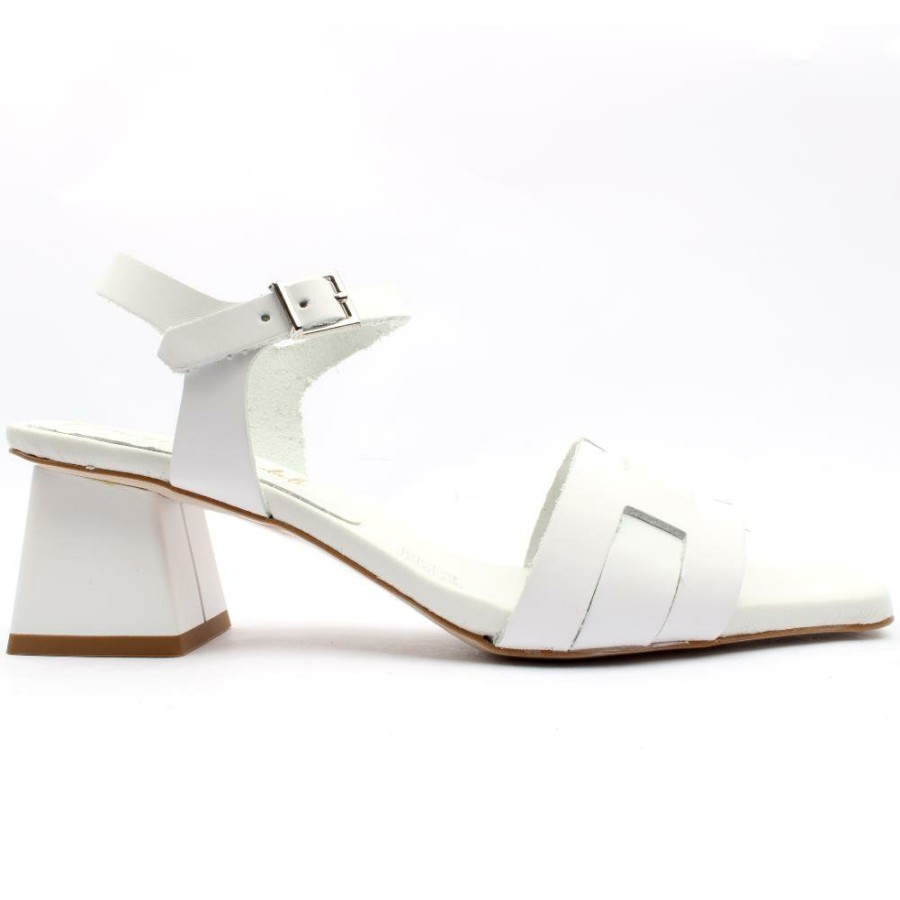 Women Oh My Sandals | Ohmysandal Heeled Sandal 5257 - White