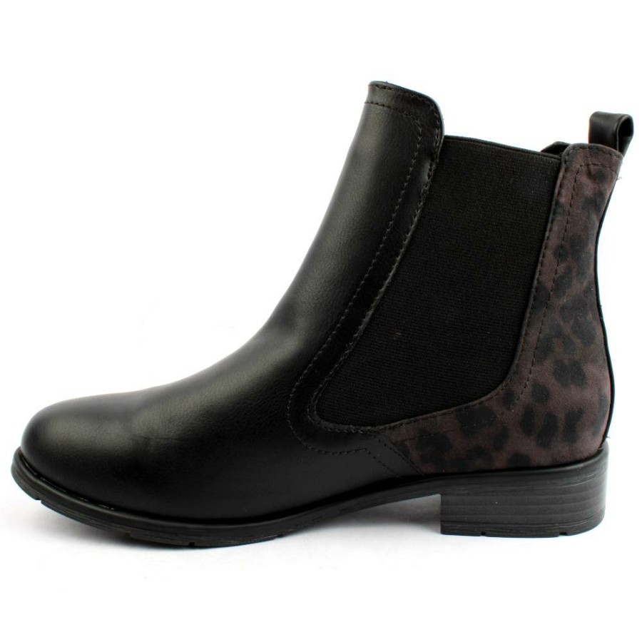 Women Marco Tozzi | 25039 Gusset Boot - Black Multi