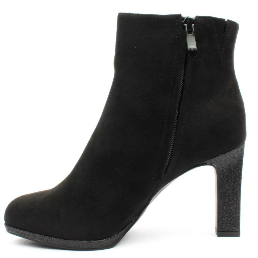 Women Marco Tozzi | 25341 Ankle Boot - Black Suede
